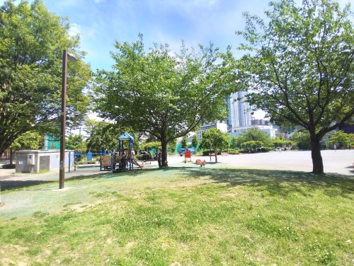 東京港区 港南和楽公園 ～品川港南でほっと休める公園～