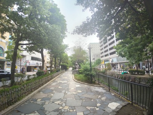 岡山市 西川緑道公園 ～岡山市の真ん中で、水音と木漏れ日に癒やされる、街なかの緑の散歩道～